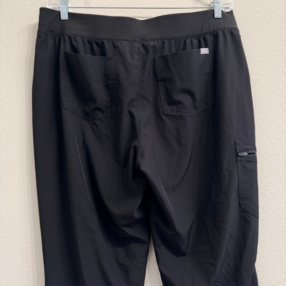 FIGS Black FREEx Lined Zamora High Waisted XL Tall Jogger Scrub Pants Bottoms - Picture 4 of 13